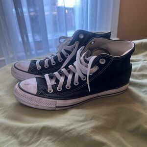 Converse Black High-Top Athletic Shoes